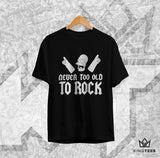 HOMERO NEVER TOO OLD TO ROCK DTG - TEE