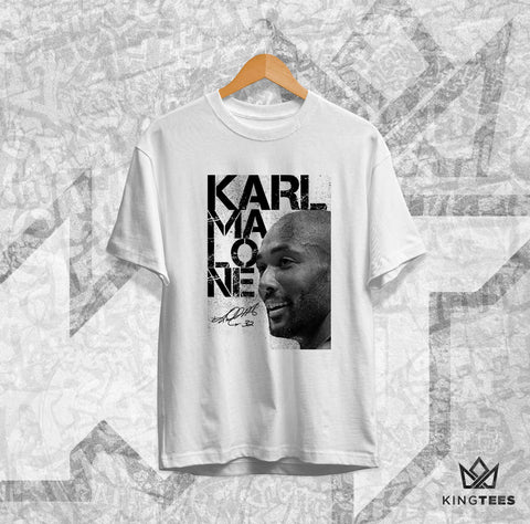 KARL MALONE B&W - TEE