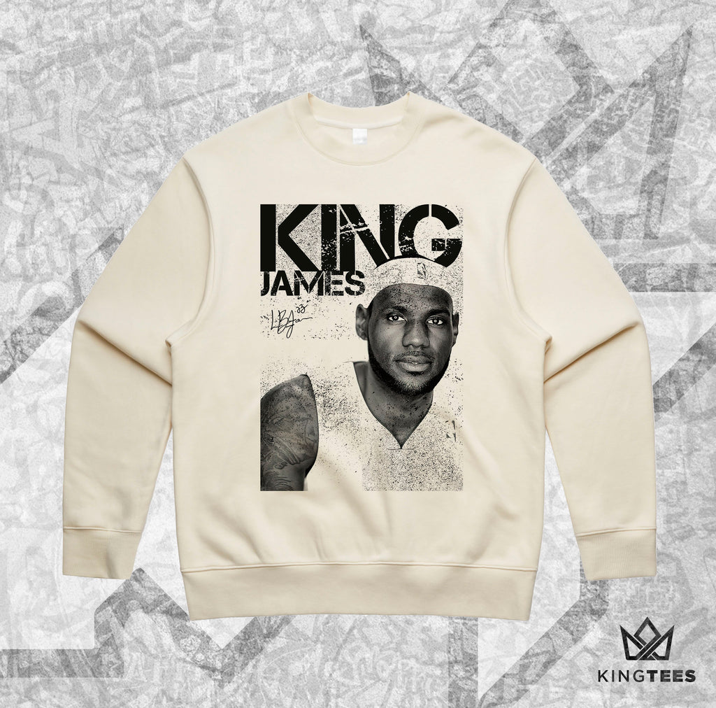 LEBRON JAMES B&W - HOODIE & CREW