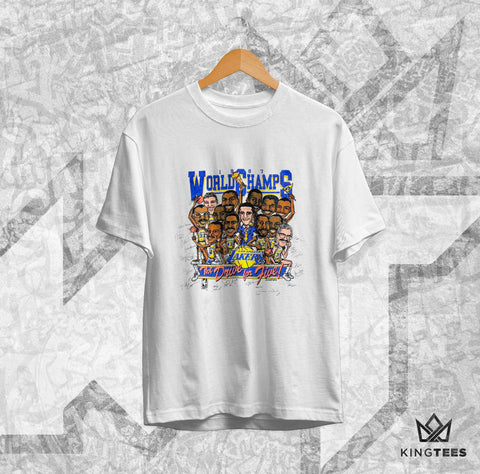 NBA RETRO LAKERS CARICATURE 1987 - TEE
