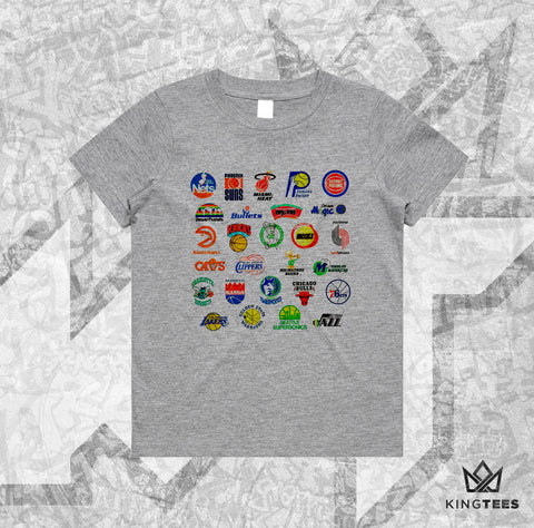 NBA RETRO LOGOS - KIDS TEE