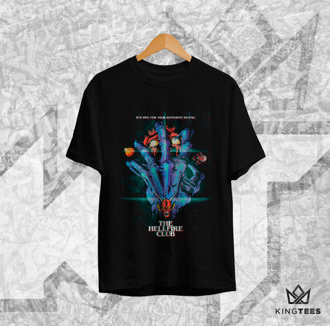 STRANGER THINGS - THE HELLFIRE CLUB POSTER - TEE